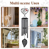 Memorial Gifts for Loss of Grandpa, 30" Sympathy Wind Chimes for Grandfather, Bereavement Condolences Remembrance Gift, Funeral in Memory of Grandpa, Windchimes for Outside