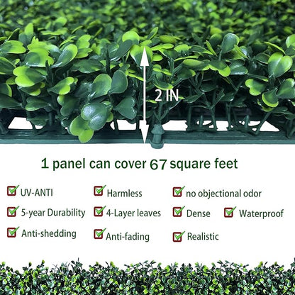 ODTORY Artificial Ivy Privacy Fence Wall Screen: 80X120 in(67 sqft) UV-Anti Faux Boxwood Roll Panels Greenery Backdrop Ivy Vine Leaf Hedges Fence Panels for Indoor Outdoor Green Wall Decor