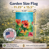 Caroline's Treasures Hawaii Hawaiian Hibiscus in Watercolor Garden Flag Mailbox Flag Decorative Yard Flag Banner Outside Patio Artwork Yard Flower Beds, Garden Size, Multicolor