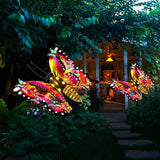 Solar Garden Lights, Outdoor Butterfly Garden Decor Large 41" Metal Decorative Lights, Waterproof Butterfly Decoration for Outside Patio Yard Porch Birthday Gardening Gifts for Mom Women Mother's Day
