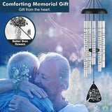 Cardinal Memorial Sympathy Wind Chimes for Loss of Loved One, Bereavement Sympathy Memorial Gifts for Loss of Mother Mom Father Dad Windchimes in Memory of A Loved One, A Limb Has Fallen Family Tree