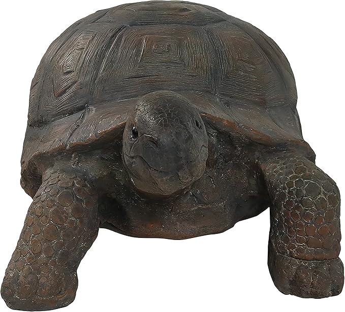 Sunnydaze Todd the Garden Turtle Statue - Turtle Garden Decor for Yard, Lawn, Patio Décor – 30" x 15" Durable Poly-Concrete - Gift Idea
