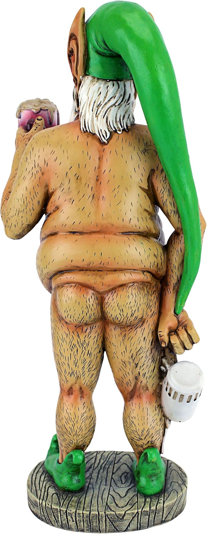 Design Toscano QM14020 Garden Gnome Statue - Otto Fully Krausened Elf Gnome - Naughty Gnomes - Drunk Gnome Statue full color