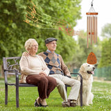 Grandpa Wind Chime for Outside: Grandpa Gifts, Metal Wind Chimes, Thoughtful Birthday Father's Day Christmas Thank You Gift for Grandfather, Home Garden Patio Yard Decor
