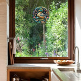 Duck Acrylic Window Hanging,Stained Window Hanging Decor Colorful Ornament,Stained Two-Sided Panel Hangings Decoration,Acrylic Suncatcher for Garden Kitchen Living Room