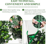Artificial Ivy Privacy Fence Screen:48"x 128" (43 SQFT) 4-Layer Leaf UV-Anti Faux Greenery Boxwood Backdrop Ivy Vine Leaf Fence Panels for Outdoor, Indoor, Garden,Backyard and Decor