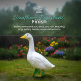 Union Products 2 Pack Goose Outdoor Lawn and Garden Statue, 23" Tall Animal Figurine for Patio, Balcony, or Front Porch Decor, White