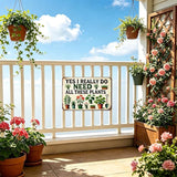Garden Gifts Gardening Sign "I Really Need All These Plants" Outdoor Garden Decor For Home Patio Yard Lawn Room Greenhouse Funny Gardening Accessories Gifts For Plant Lover (8 * 12 Inches)