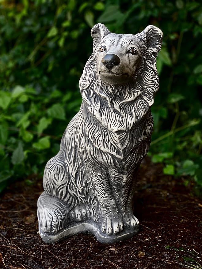 Large collie dog statue Cement collie ornament Garden collie decoration Custom dog figurine Concrete dog statue Stone dog memorial sculpture Concrete westie dog Unique large collie dog garden decor
