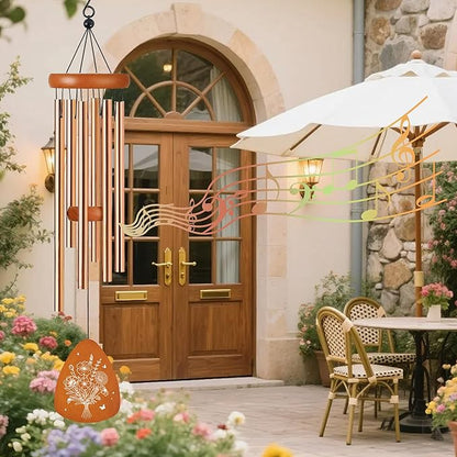 Aunt Wind Chimes for Outside, Gifts for Aunt Windchimes Outdoors for Patio Porch Garden Yard Hanging, Mothers Day Birthday Gifts for Women Aunts from Niece Nephew