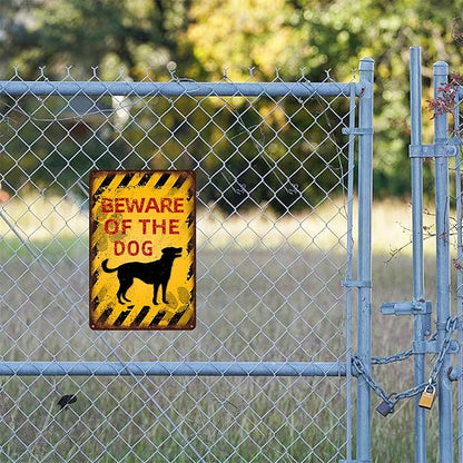 Vintage Tiger Metal Sign Beware of Tiger Aluminum Sign Funny Beware Animal Decor 12"x8" Inch