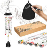 32 in Christian Wind Chimes Easter Gifts for Women Men Large Inspirational Religious Spiritual Wind Chimes with Bible Verse Baptism Easter Birthday Faith Based Gifts for Mom Sister