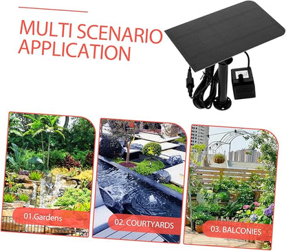 BESPORTBLE Solar Fountain Pump 2.5w for Pond Bird Bath Garden Solar Panel for Outdoor Lights Easy Setup Decorative Water Feature