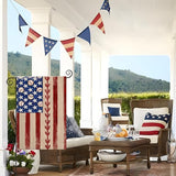 4th of July Garden Flag 12x18 Inch Double Sided, Retro American Flag with Baseball Yard Decoration,Small Seasonal Outdoor Decor for Summer Memorial Day/250th Years America Anniversary Holiday Outside