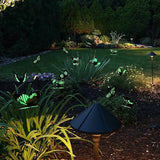 Augshy Butterfly Decorations,75 PCS Luminous Butterfly Garden Decor Stakes, Waterproof Gardening Art Butterfly Ornaments for Outdoor Yard Lawn Garden Decor
