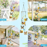 Wind Chimes Butterfly Gifts for Women Wind Chime, Wind Chimes for Outside, Thank You Gift for Mom Friend Sisters- Mother's Day, Birthday, Thanksgiving Day