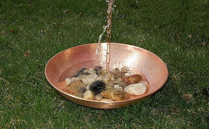 Rain Chain Copper Basin Bowl for Rain Chain Pure Copper 1- Pack