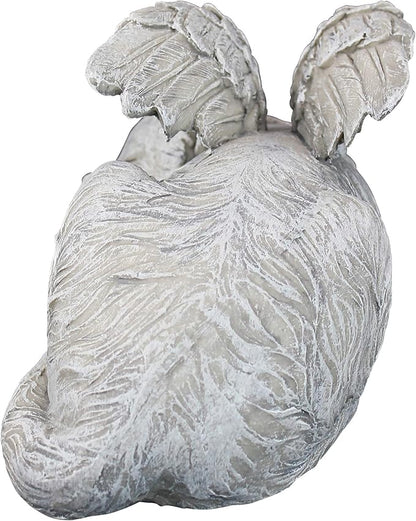 Design Toscano QL6080 Cat Angel Pet Memorial Grave Marker Tribute Statue, 10 Inches Wide, 5 Inches Deep, 5 Inches High, Antique Stone Finish