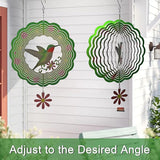 Hummingbird Wind Spinner,Metal Wind Spinners for Outdoor,3D Double Sided Hanging Decor for Indoor,Outdoor,Unique Gifts for Women