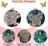 Glittering Butterfly Gift for Women - Valentine's Day, Birthday, Anniversary, Mother's Day Idea for Mom, Grandma, Wife - Hanging Ornament for Window Decor