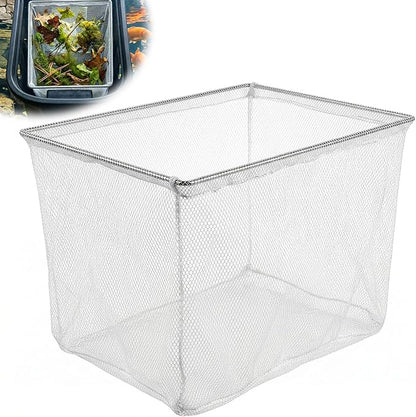 Pond Replacement Skimmer Debris Net - 15.75 X 12.75in Pond Skimmer Net for Outdoor Ponds Pool Debris Net Compatible with Aquascape Series 200 Pond Skimmer Filter, White
