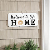 Welcome Magnetic Seasonal Stake, Includes 12 Magnets, Durable Metal - Measures 23 1/2" Wide x 10 1/2" High, by Fox River Creations