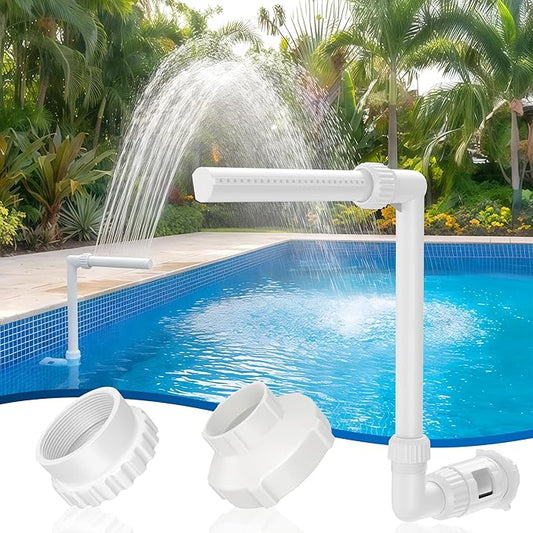 Pool Fountain for Inground Swimming Pool, Adjustable Pool Water Sprinkler, Fits Most 1.5" Return Jets, Pools Swimming Cooling & Decor Relaxation