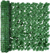 Artificial Ivy Privacy Fence Wall Screen, 39 x 118 in Garden Fake Hanging Plants Vines, Aesthetic Faux Greenery Garland Leaves with Strengthened Joint Prevent Leaves Falling Off for Outdoor Decor
