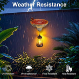 Etlemonde Solar Mushroom Garden Statue, Cute Hand-Painted Resin Decoration with Snail & Lantern, Waterproof Outdoor Ornament, Perfect Fairy Garden Decor & Unique Gift(Red)
