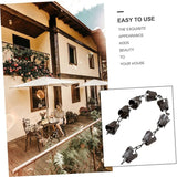 Abaodam 1M Chain for Gutter Decorative Copper Downspout Rain Chain with Unique Flower Design Durable Art Rain Chain for Efficient Rainwater Collection
