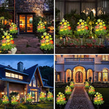 Kohlrabi Solar Garden Lights Outdoor, Upgraded 6 Pack Succulent Solar Lights, Gardening Gifts for Women, Succulent Plant Yard Decor Waterproof for Lawn Patio Pathway