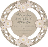 Let's Make Memories Personalized Memorial Garden Stone - Floral - Sympathy - in Memoriam - Condolences - Indoor Display Option - Garden Décor - Comforting Blooms