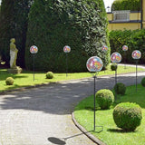 Solar Lights Outdoor Decorative Solar Mosaic Garden Stakes Cracked Glass Decorative Waterproof Outdoor Lights for Landscape Patio Yard Walkway Decoration Multi