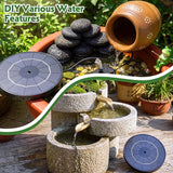 AISITIN 3.5W Solar Fountain Pump Upgraded 2026, Solar Water Fountain DIY Kit with 8 Nozzles & 3 Fixed Bracket & 9.8ft Cord for Garden, Bird Bath, Ponds, Fish Tank, Aquarium, Courtyard and Outdoor