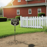 2 Pcs 36'' Yard Sign Stake for Outdoor, Metal Garden Posts with Barbed Anchors, Easy to Install, Rugged, Lightweight & Abjustable 3 Foot Signs Pole for Ground Lawn(Black)