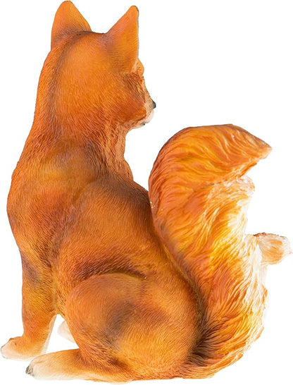 CLEVER GARDEN Cute Resin Garden Statue Decoration, Outdoor Lawn Yard Polyresin Animal Figurine Sculpture Ornament Décor, Fox Family
