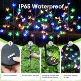 Solar Garden Lights Outdoor,Solar Lights Outdoor Decorative Waterproof for Outside 6Pack, 120Led Solar Flowers Garden Decor, Yard Pathway,Patio Fairy Decorations,Gardening Gifts for Women Mom