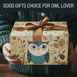 LIULO TOOL Light Up Owl on Chair Garden Sculpture, LED Solar Powered Owl Lying on The Chair, Cute Figurine Crafted Statue for Home Fireplace Outdoor Centerpiece Collection Decoration, 3x3x4 in