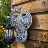 Dragon Tree Hugger Garden Decor Solar Dragon Lamp Lantern Statues Lawn Ornaments for Outside Patio Balcony Yard Unique Housewarming Gifts