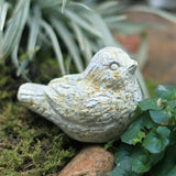 BIG FORTUNE Outdoor Bird Statues Bird Decor Figurines for Home Cement Bird Sculpture for Patio Yard Lawn Ornament, Indoor Outdoor Stone Bird Decorations Statue 1pc