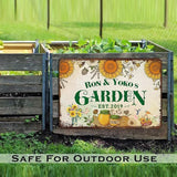 Personalized Metal Signs with Name Made in USA Custom Vintage Garden Sign Waterproof Vintage Decorative Metal Print for Wall Decor Customized Home Garden Ideas Gifts Artwork Prints for Yard Ourdoor