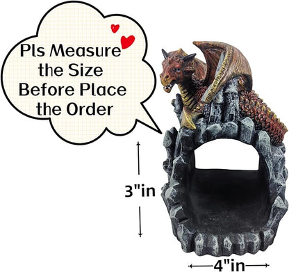 coolboy Dragon Gutter Diverter Rain,Deco Gutter Extension Downspout, Eco-Friendly Resin Statue Gutter Extender Diverter,Splash Block, Perfect Rain Gutter Downspout Extension for 3"x4" Downspouts