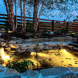 3000K Warm White Pond Lights, LED Underwater Submersible Landscape Spotlights, Switch Control IP68 Waterproof Fountain Light Lighting for Fish Aquarium Tank Garden Yard Pool (Set of 3)