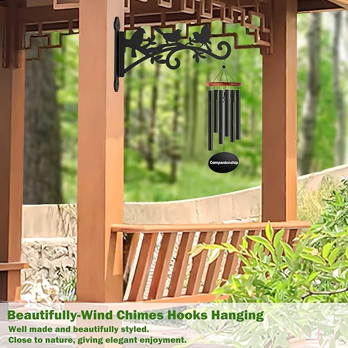 4 Pack Plant Hanger Hook,Outdoor & Indoor Hanging Basket Hooks,9in Metal Plant Wall Hanger,Plant Bracket Hook for Hanging Plants,Bird Feeder,Lantern