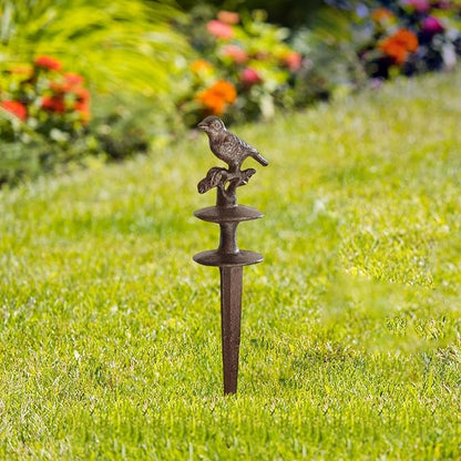 Hose Guide Stake Heavy Duty Plant Garden Statue Sculpture Lawn Decoration Gifts Iron