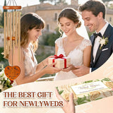 Wedding Gifts for Couples 2026, Mr and Mrs Wind Chimes, Engagement Bridal Shower Gift for Newlywed, Bride, Groom, Wife, Husband, Anniversary Marriage Presents for Couple
