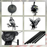 40" Large Bald Eagle Wind Chimes for Outside - Deep Soothing Tone Premium Metal Hanging Decor for Garden, Porch, Balcony. Perfect Housewarming Gift for New Home, Dad, Mom & Family