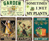 Metal Garden Decor - Unique Gardening Gifts for Women, Funny Garden Signs for Outdoor, Patio, Yard Decoration, 12" x 8" - Perfect Housewarming Gift for Mothers, Grandmas, and Plant Lovers