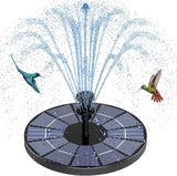 AISITIN Solar Fountain with 3.5 W Solar Panel, Solar Fountain for Bird Bath 1500 mAh Battery - 6 Effects for Pool, Fish Pond, Bird Bath, Garden