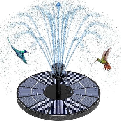 AISITIN Solar Fountain with 3.5 W Solar Panel, Solar Fountain for Bird Bath 1500 mAh Battery - 6 Effects for Pool, Fish Pond, Bird Bath, Garden